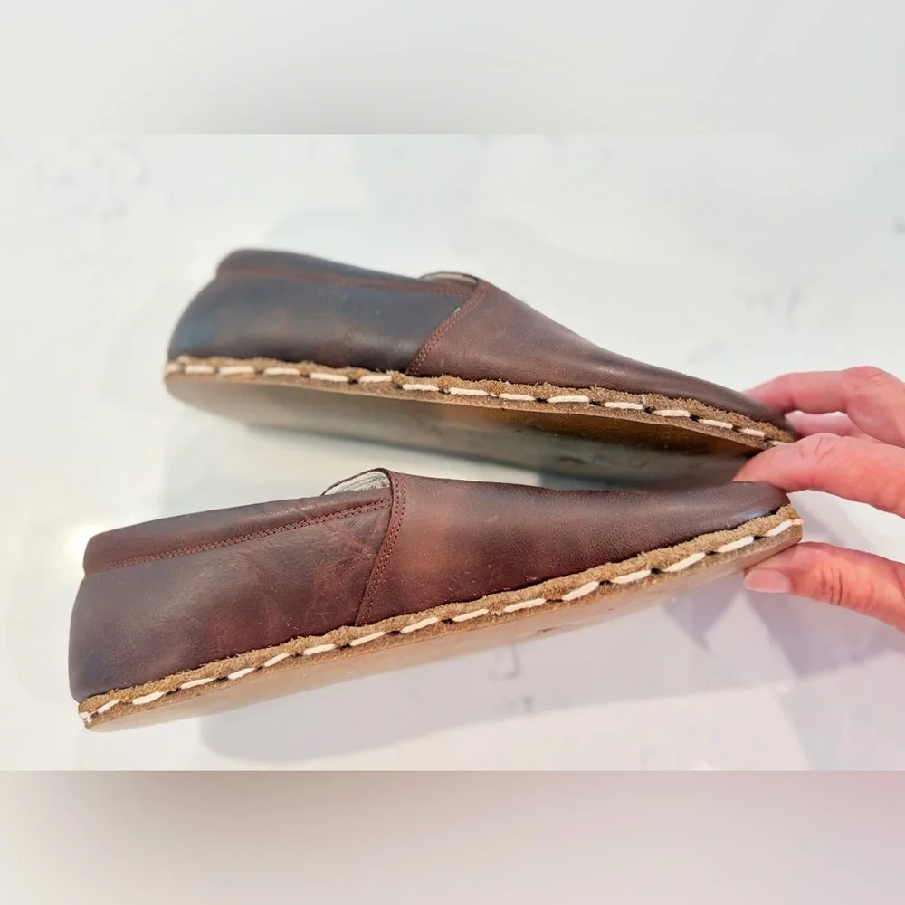 Handcrafted Leather Earthing Harmony Unisex Shoes European 41 Good Condition - Picture 6 of 10